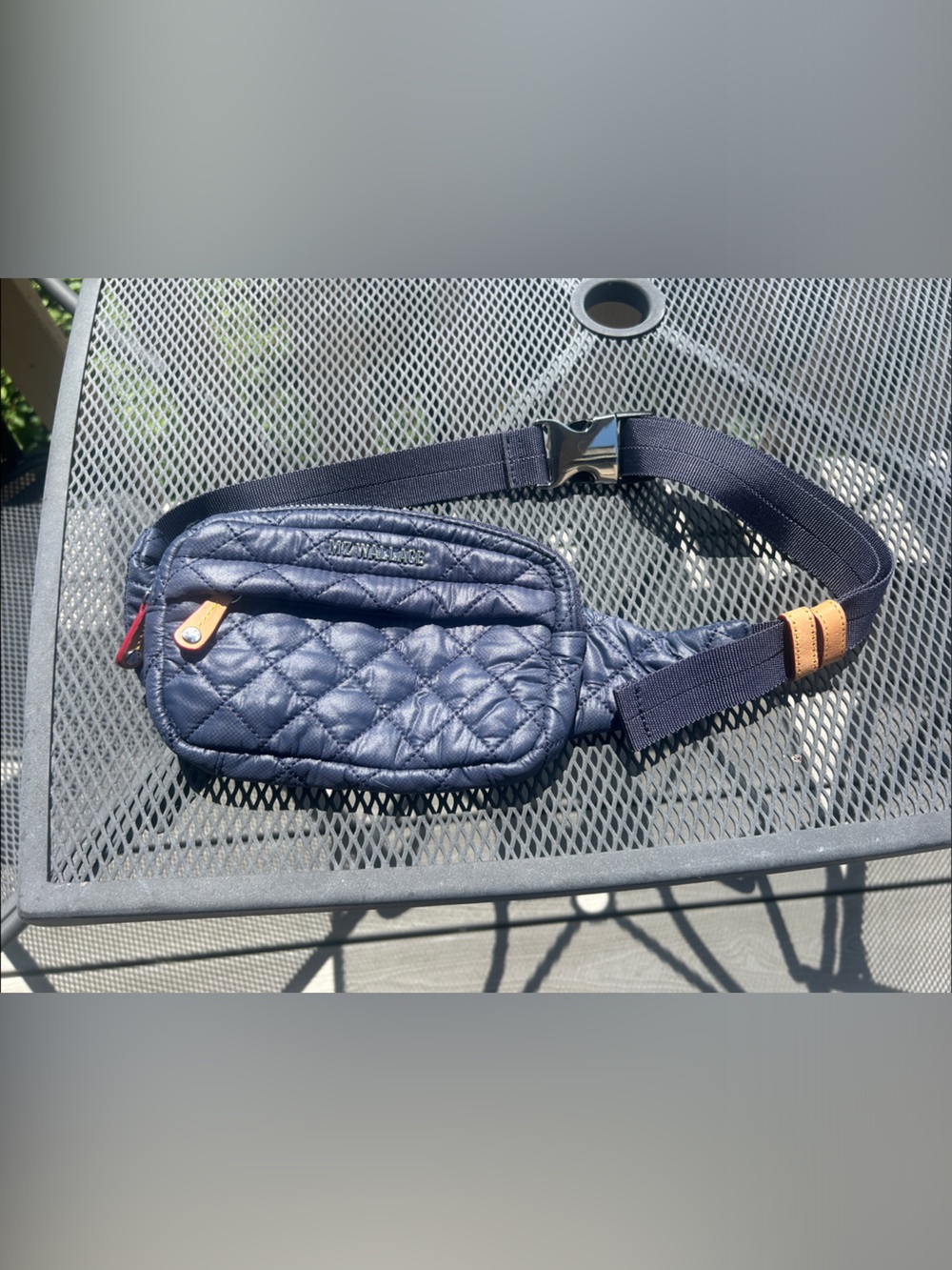 MZ Wallace Navy Belt Bag sling